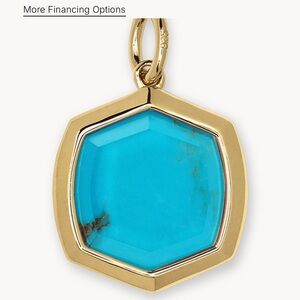 Kendra Scott 18k Gold Vermeil Turquoise Charm
